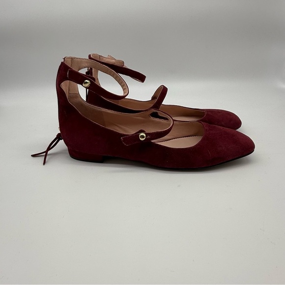 JCREW POPPY TWO-STRAP BALLET FLAT IN BURGUNDY - Picture 6 of 6